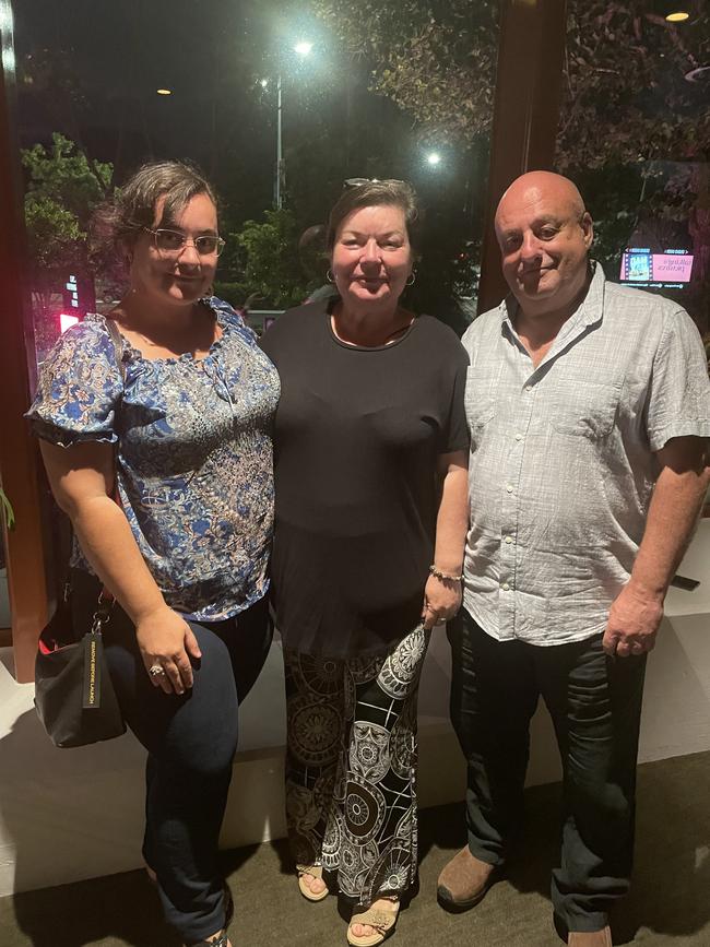 Yolanda, Anicka and John Dim attend Bohemian Rhapsody: Queen's Greatest Hits at the Cairns Performing Arts Centre