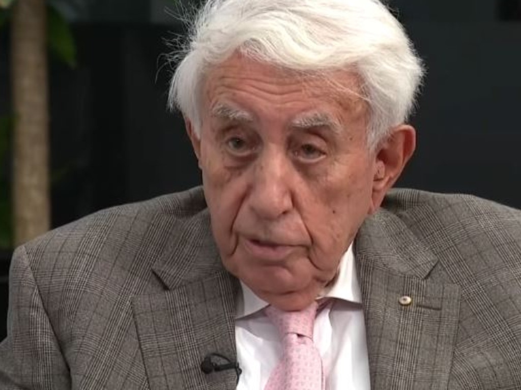 Meriton boss Harry Triguboff predicts Australia is headed for recession. Picture: Channel 7