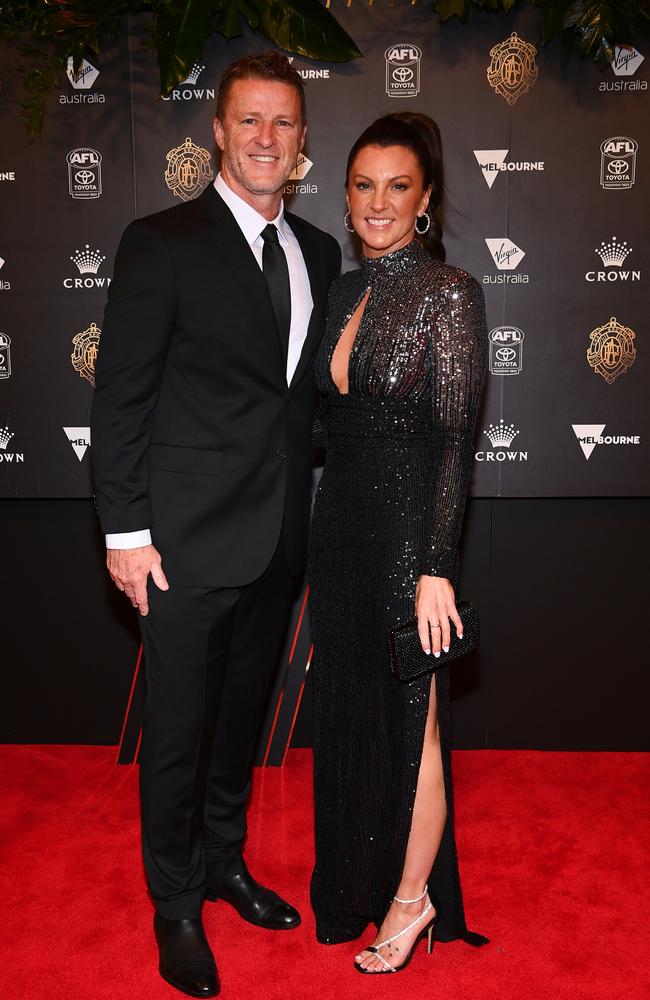 Damien Hardwick and girlfriend Alexandra Crow.