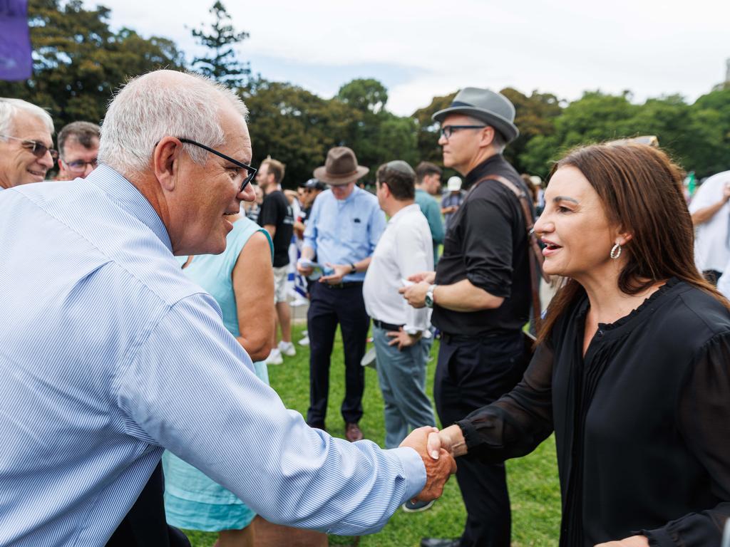 Jacqui Lambie and Scott Morrison were among the attendees. Picture: NCA NewsWire / David Swift