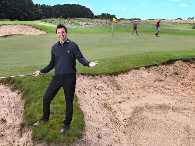 13th Beach is set to unveil a new short course for members and visitors. Golf operations manager Matt Stewart on the course. picture: Glenn Ferguson