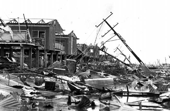 One of Darwin’s residential streets after Tracy.