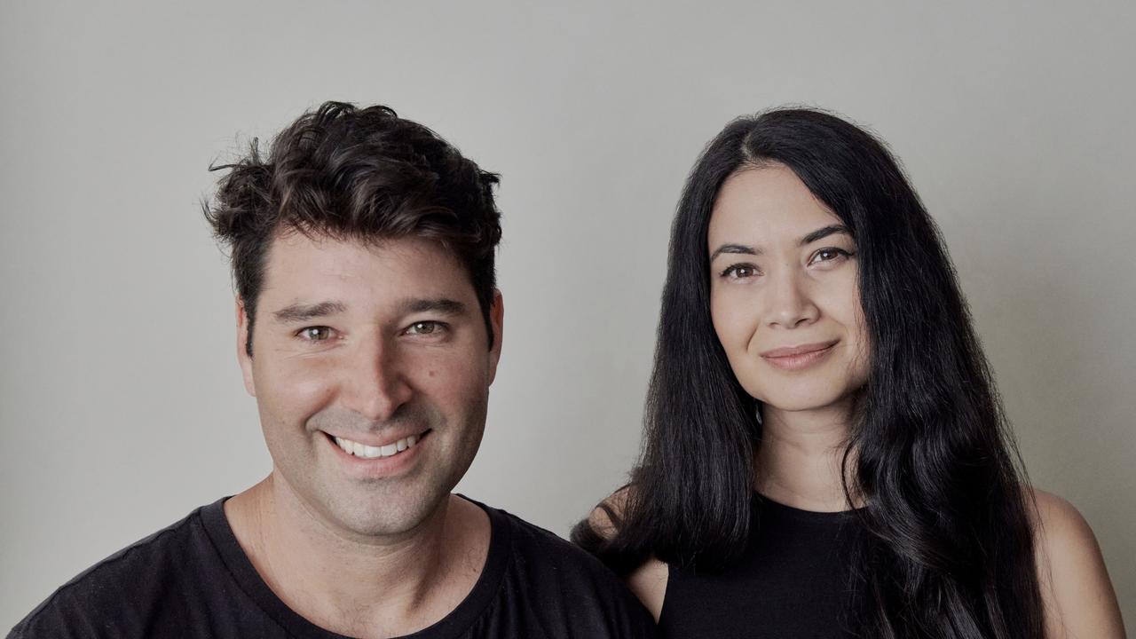 Canva founders Cliff Obrecht and Melanie Perkins. Picture: Max Doyle