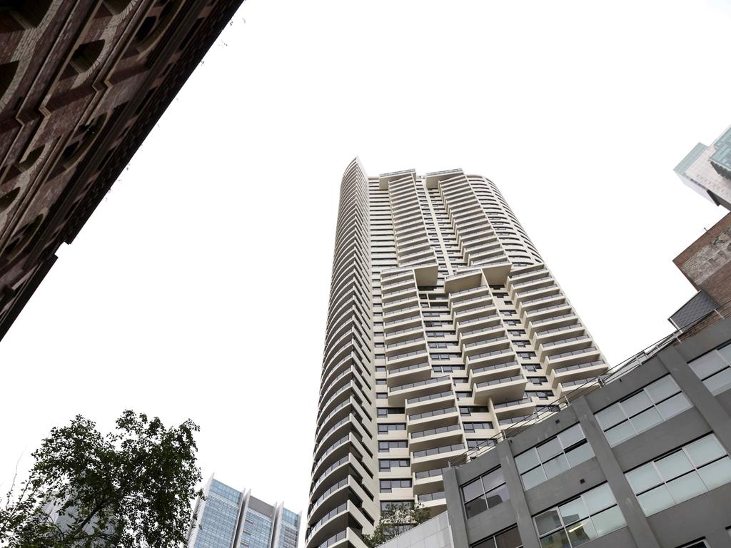 The apartment block in Sydney where former game show host Andrew O’Keefe is accused of assaulting a woman. Picture: Damian Shaw