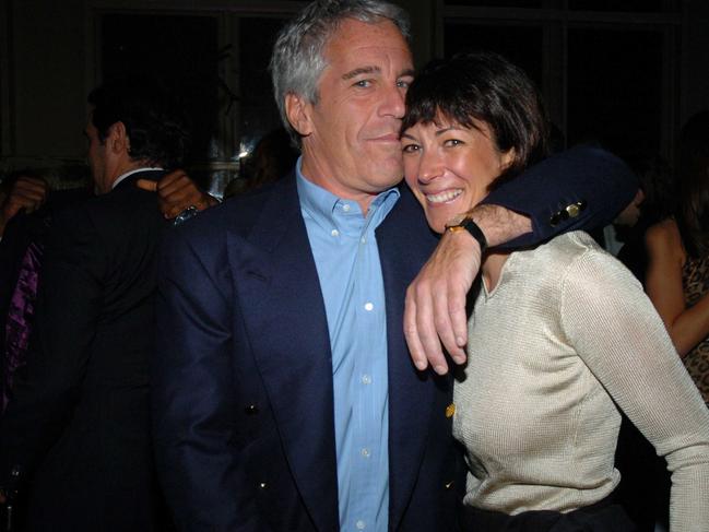 The late Jeffrey Epstein, with Ghislaind Maxwell. Picture: Getty Images