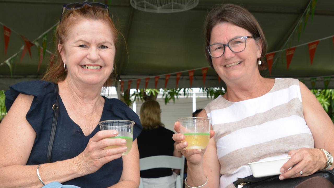 Linda Prentice and Robyn Smith at Savour TNQ at Port Douglas Carnivale on May 25. PIcture: Bronwyn Farr