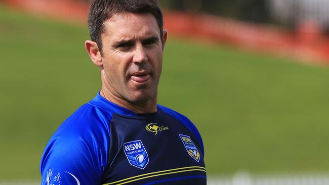 Brad Fittler has been linked to the Blues coaching job. Picture: Toby Zerna