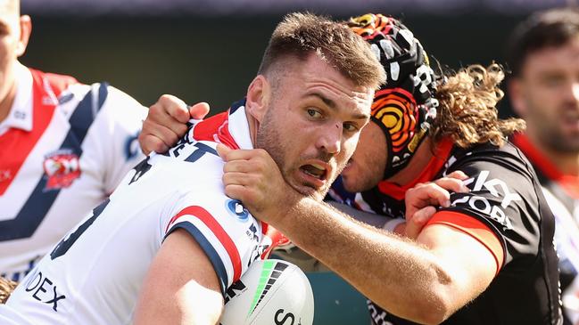 Angus Crichton is on Wests Tigers’ radar. Picture: Cameron Spencer/Getty Images