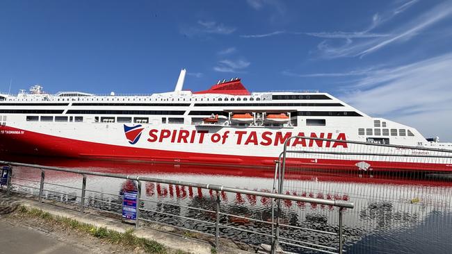The Spirit of Tasmania docked at the Port of Leith In Edinburgh on 1st May, 2025. Picture: Sophie Elsworth