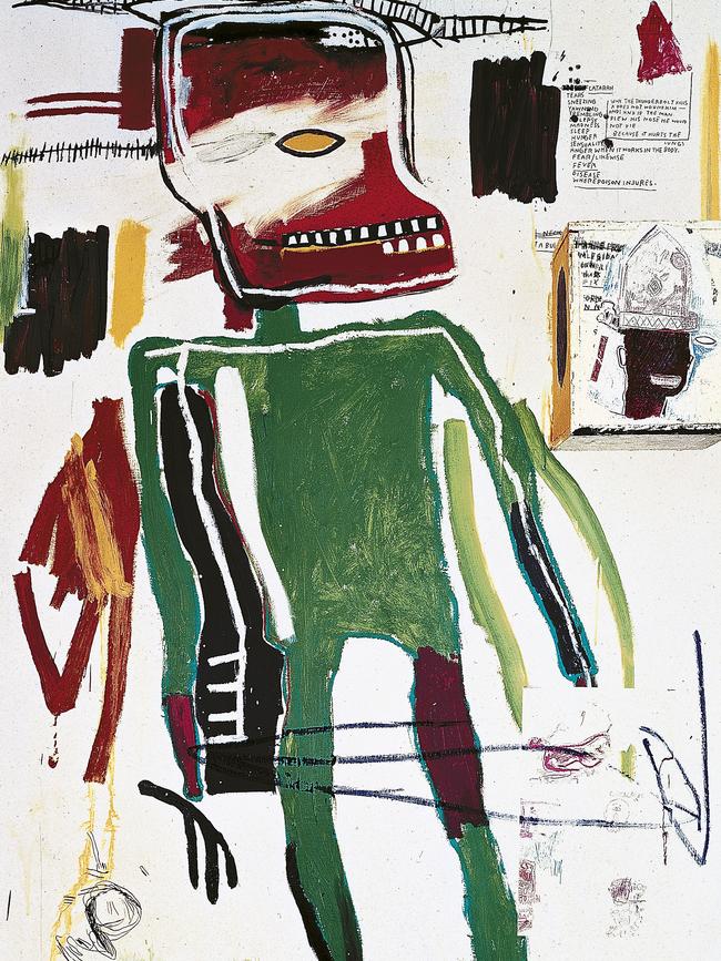 Jean-Michel Basquiat’s Because it hurts the lungs. Picture: Estate of Jean-Michel Basquiat