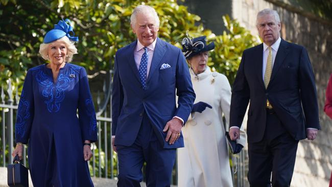 Prince Andrew popped up in prime position on Sunday. Picture: Yui Mok - WPA Pool/Getty Images