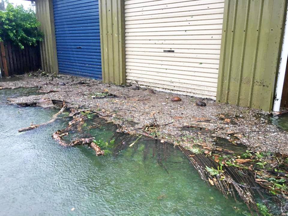Midge Point residences were flooded. Picture: Kylie Barry