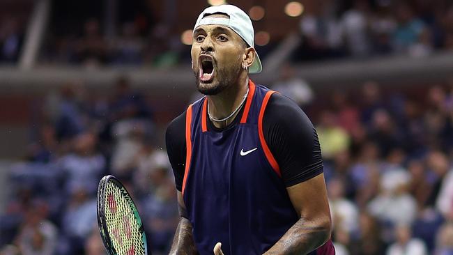 Kyrgios hasn’t had a formal mentor on the sidelines. Picture: Getty