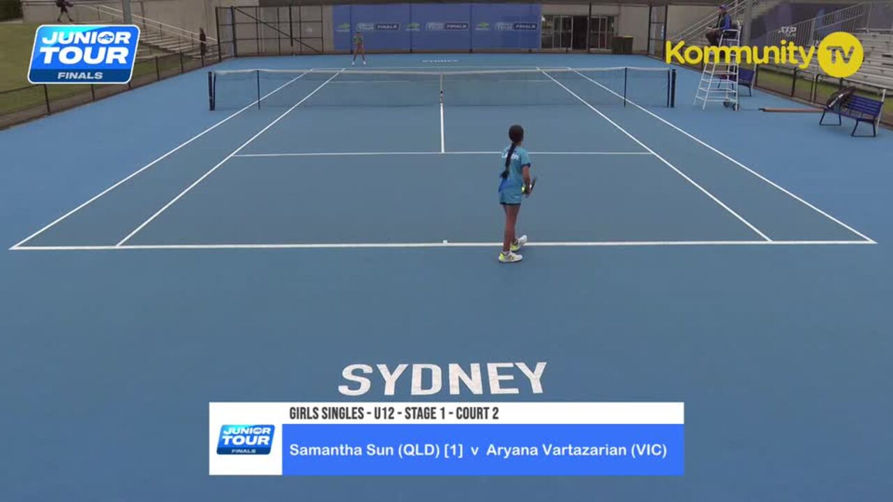 Replay: Samantha Sun v Aryana Vartazarian (U12 Girls Singles) 2024 Tennis Australia