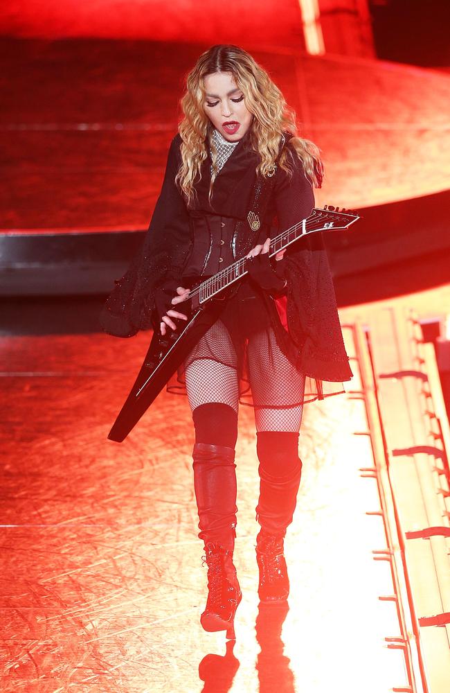 Madonna: DRUNK AND OUT OF CONTROL. Or, y’know, not. Picture: Getty