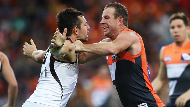 Hawthorn’s worst loss of the season came against GWS when it was smashed at Spotless Stadium. Picture: Phil Hillyard