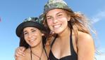 Schoolies Surfers Paradise Monday L_R Becca Aguirre 17 and Chloe McNryde 17 . Picture Mike Batterham