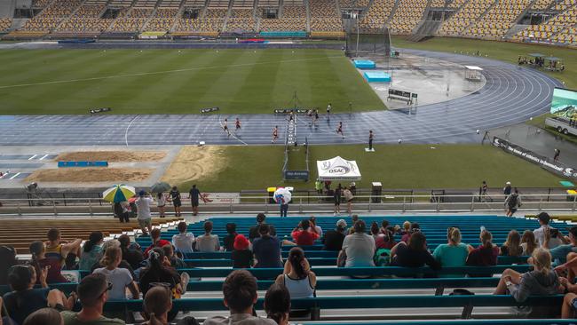 Action from the Queensland Athletics track and field championships at QSAC on Saturday March 15, 2025. Picture: Stephen Archer.