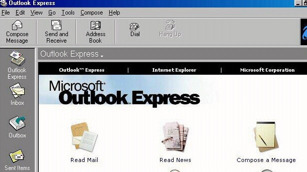 What’s the bet the complainant was still using this version of Outlook from 1997?