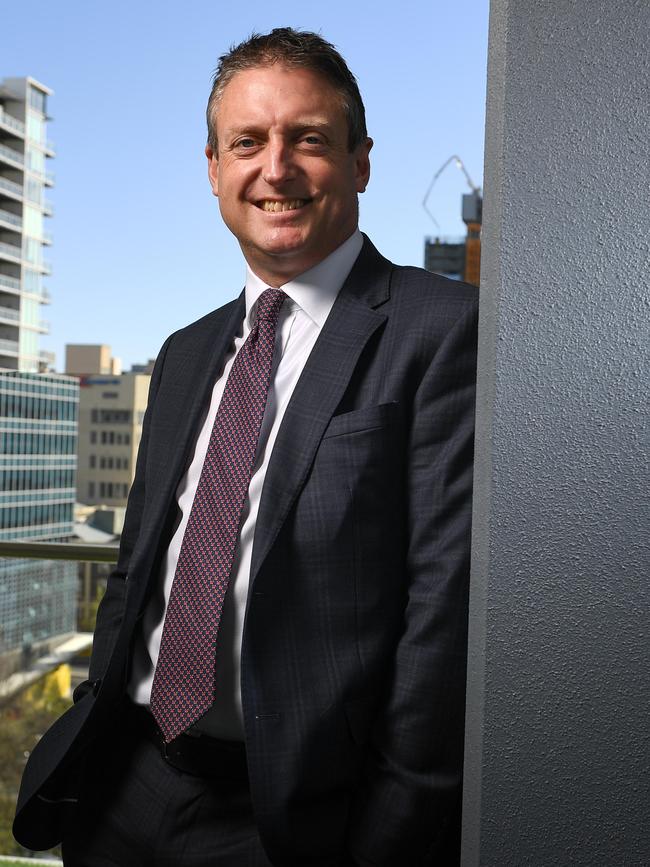 Justin Jamieson heads up the Adelaide office of global professional services firm KPMG. Picture: Brad Fleet