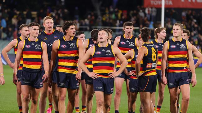 Adelaide is now 14th with 4-1-8 record. (Photo by Sarah Reed/AFL Photos via Getty Images)