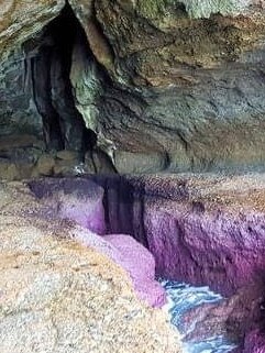 The Pink Caves near Catherine Hill Bay where the Sydney couple drowned. Picture: Pathway To Aus/Facebook