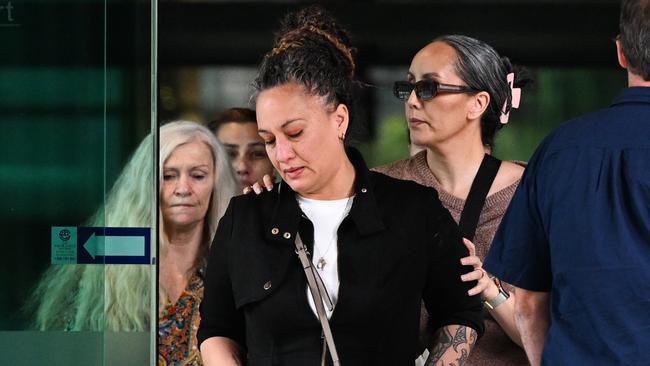 Family and supporters of bus Tia Cameron filled several seats of Brisbane Magistrates Court during Mr Selby’s court mention on Wednesday.Picture: Dan Peled / NewsWire