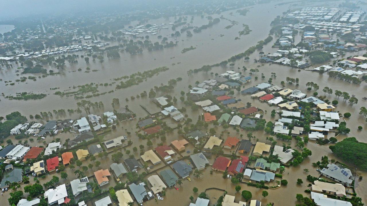 Townsville floods. Aerial damage of Annandale from a helicopter. Picture: Zak Simmonds