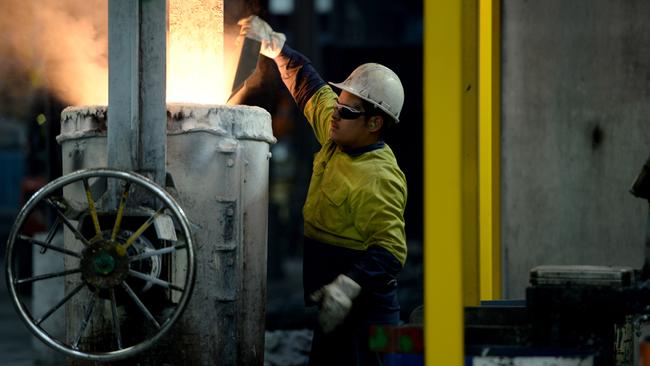 Iron foundry Intercast and Forge in Adelaide is one company in favour of the government’s intervention. Picture: Greg Higgs