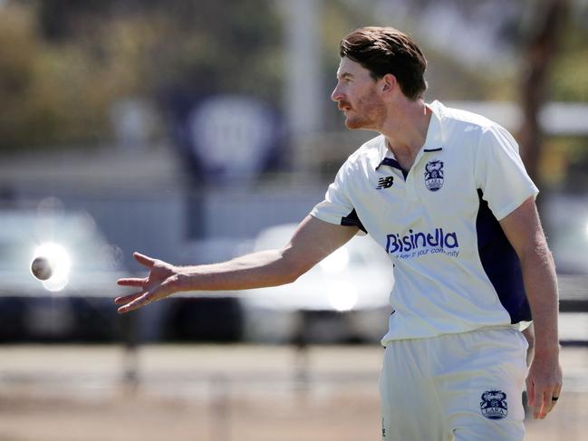 Lara bowler Casey Young. Picture: Mark Wilson