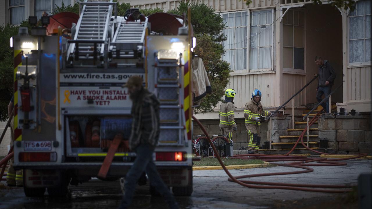 Fire at Flint House, New Town Picture: Chris Kidd