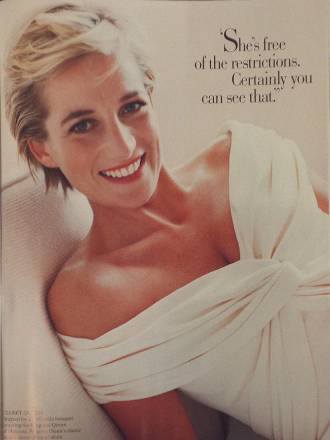 Hair stylist Sam McKnight gave Princess Diana her sleeker cut in 1990, which was immortalised in photos by fashion photographers such as Mario Testino. Picture: Mario