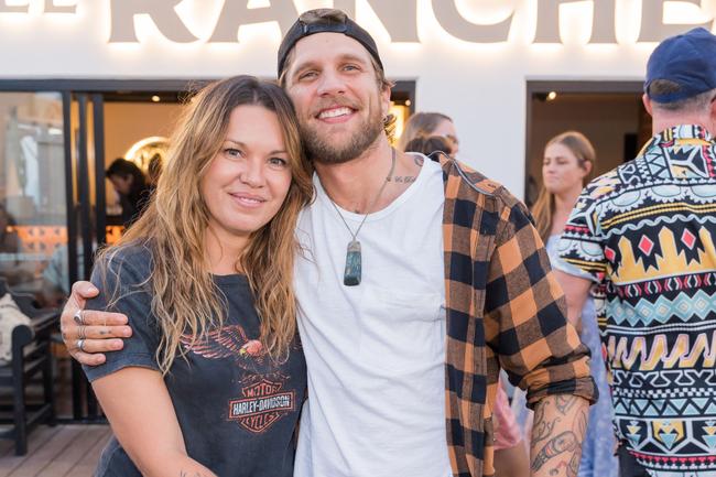 Danielle Bloom and Jason Bailey. The Pulse for EL RANCHERO Launch at West Burleigh Heads, April 7 2023. Picture: Steven Grevis