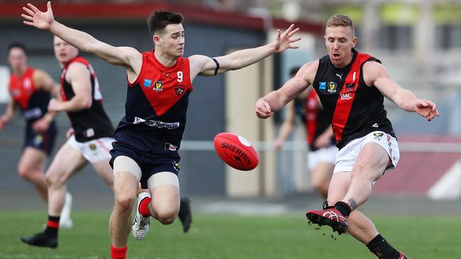 Brad Cox-Goodyer (right) only has to think back to the early days of the TSL to remember North Launceston hasn’t always had a stranglehold of Launceston. Picture: NIKKI DAVIS-JONES