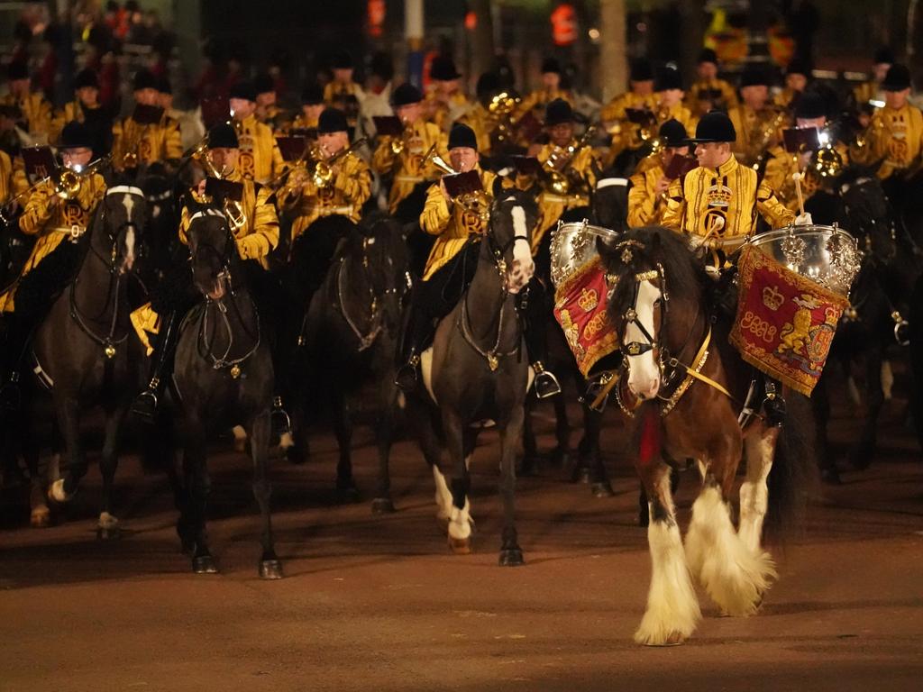 Rehearsals get under way for the Coronation. Picture: PA Images via Getty Images