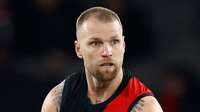 MELBOURNE, AUSTRALIA - JULY 27: Jake Stringer of the Bombers in action during the 2024 AFL Round 20 match between the St Kilda Saints and the Essendon Bombers at Marvel Stadium on July 27, 2024 in Melbourne, Australia. (Photo by Michael Willson/AFL Photos via Getty Images)