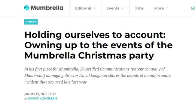 Media and advertising news website Mumbrella published details of their staff’s illicit drug use on their own website in the name of “transparency”.