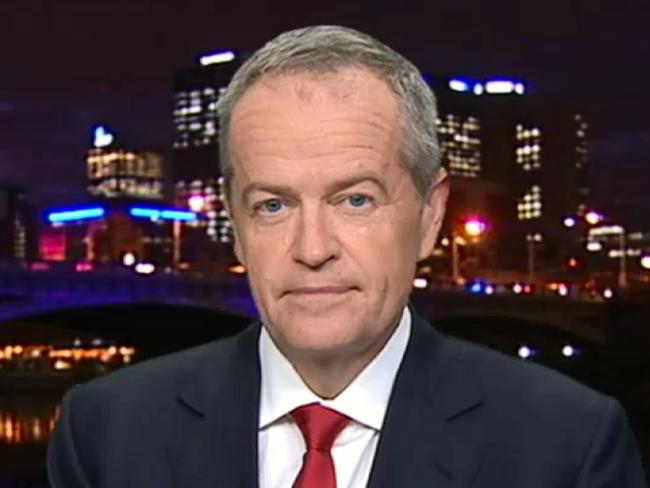 Bill Shorten on 7:30 Credit ABC