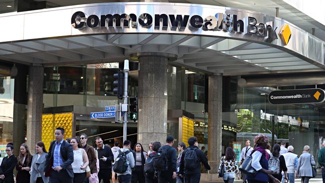 Commonwealth Bank in Brisbane City. Picture: Annette Dew