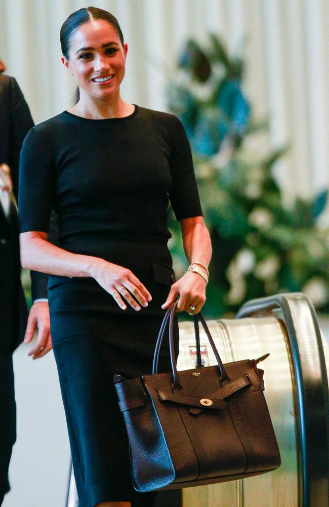 Meghan Markle, arrives to attend the 2020 UN Nelson Mandela Prize award ceremony at the United Nations in July. Picture: AFP