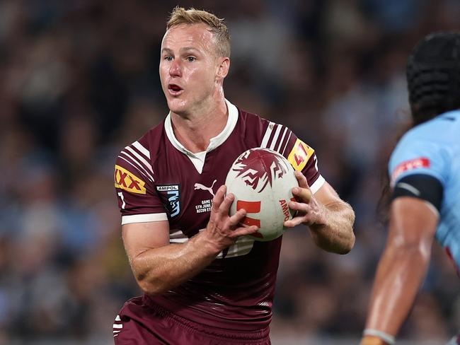 SYDNEY, AUSTRALIA – JUNE 05: Daly Cherry-Evans of the Maroons runs the ball during game one of the 2024 Men's State of Origin Series between New South Wales Blues and Queensland Maroons at Accor Stadium on June 05, 2024 in Sydney, Australia. (Photo by Cameron Spencer/Getty Images)