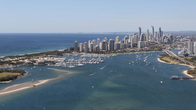 A body has been recovered from the Gold Coast Broadwater. Picture Mike Batterham