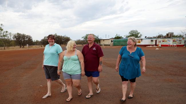 In 2012, when this photo was taken, Cooladdi’s population sat at four - all members of the same family who run the Foxtrap Roadhouse. Only Laurel Seymour and her daughter and son-in-law Roxanne and Gavin Muller remain in the town.