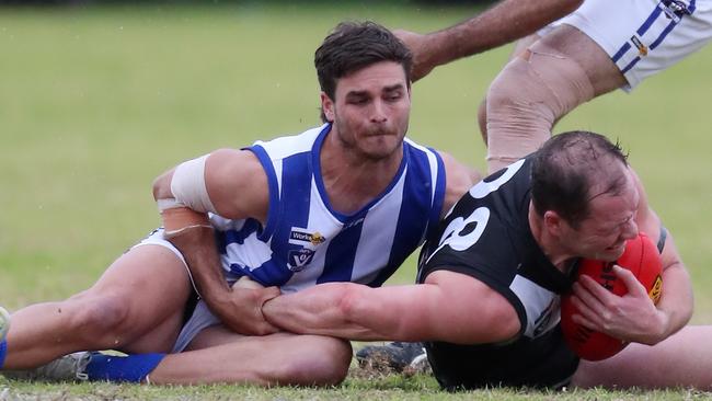 Matt Neagle playing for Balranald in 2023. Picture Yuri Kouzmin