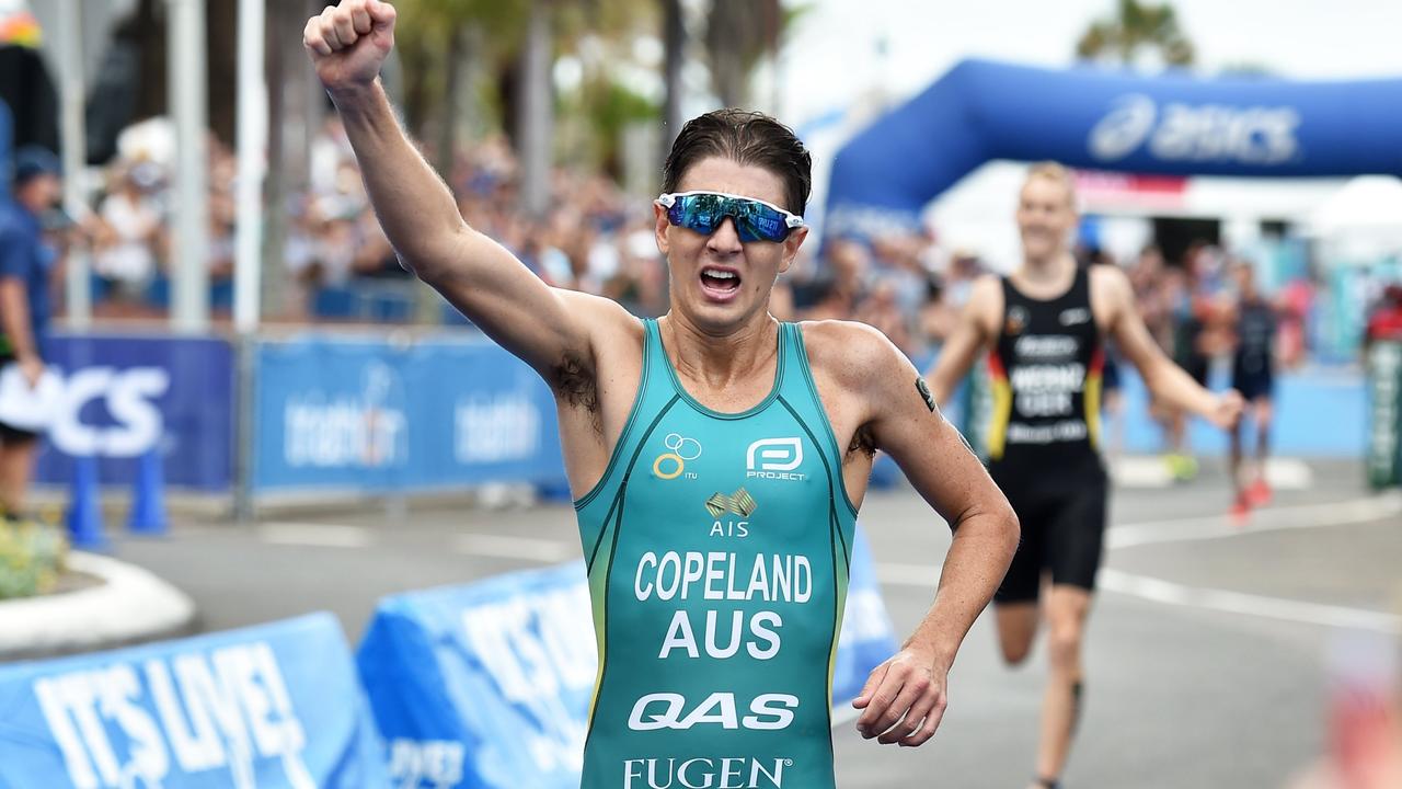 Mooloolaba triathlon ITU World Cup Brandon Copeland dares to