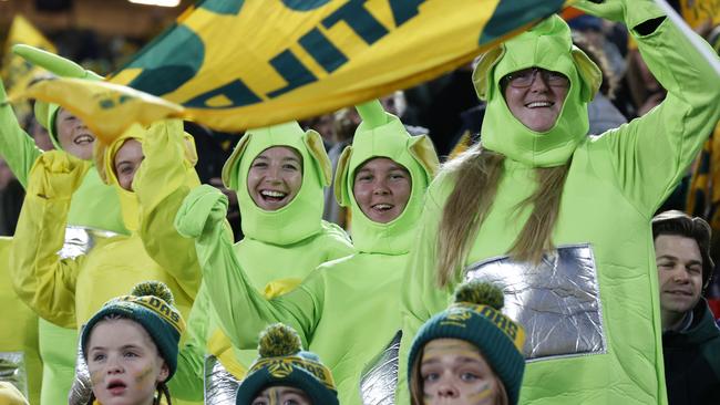 Fans were out in force to support the Matildas.