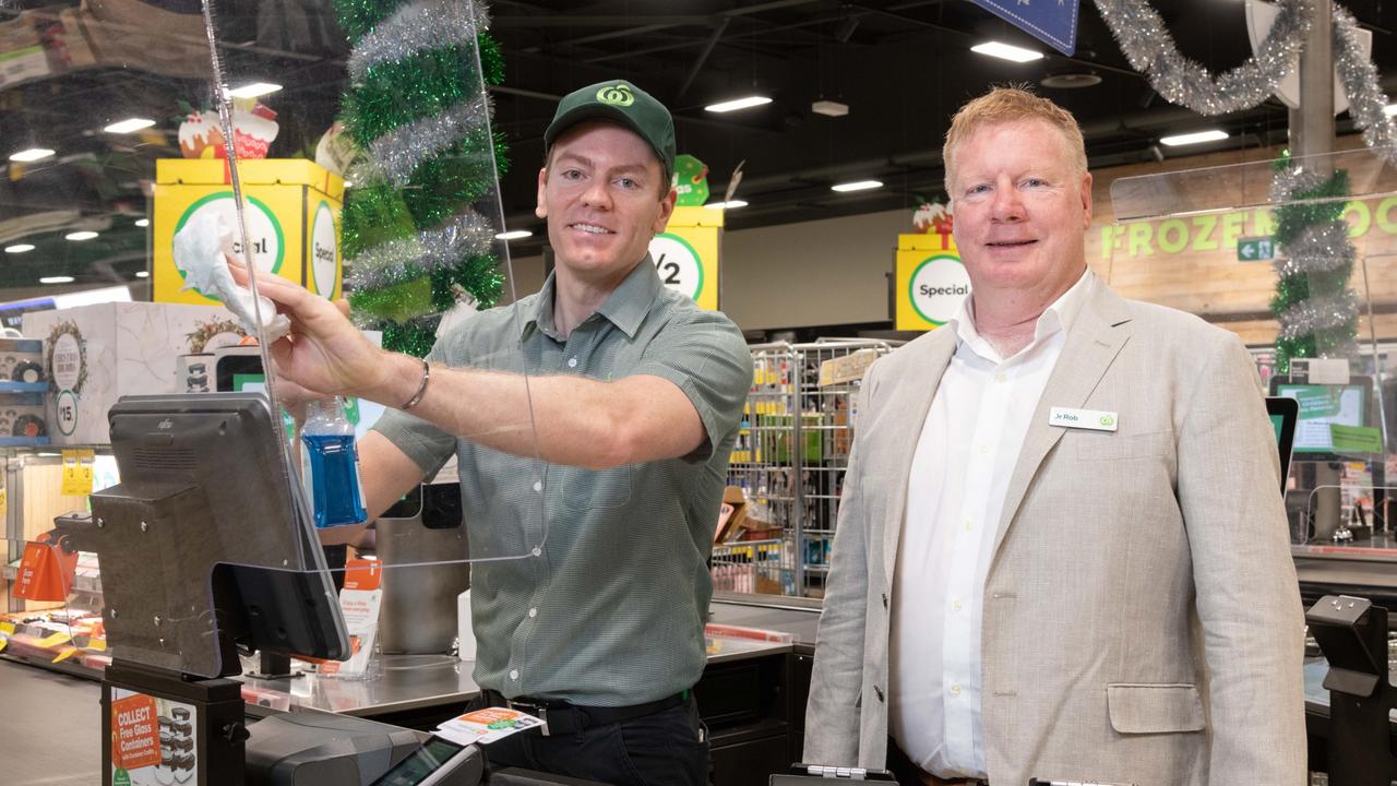 Woolworths Group chief medical officer Dr Rob McCartney thanked staff for playing their part. Picture: Steve Ryan