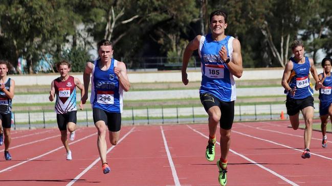 Aidan Murphy racing in late 2020. The 18-year-old is one of Australia's most promising sprinters. Picture: Supplied