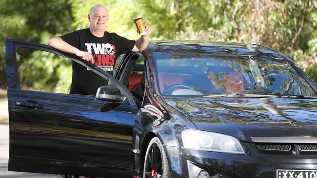 Andy Dasovic runs a monthly cars and coffee meet up at Blackwood. Picture: AAP/Dean Martin