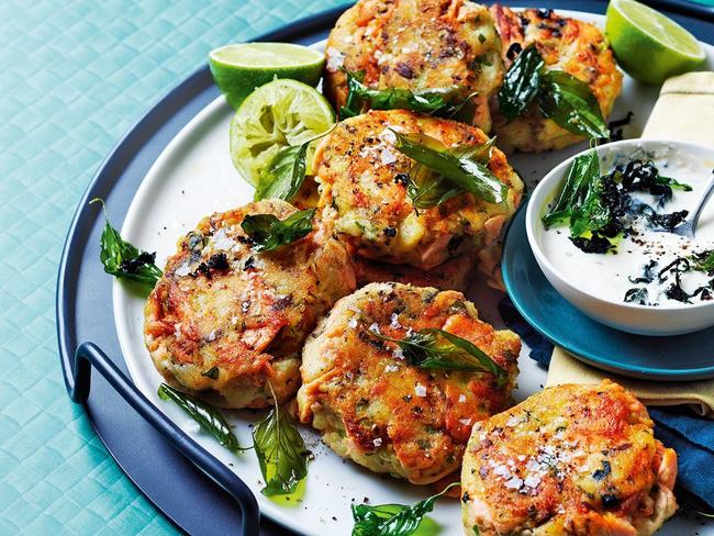 Ottolenghi's salmon and potato fishcakes.